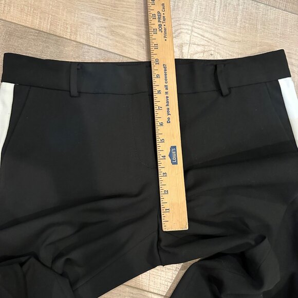 ANN TAYLOR WOMENS BLACK WHITE 12 PETITE PANTS NEW - Picture 5 of 8